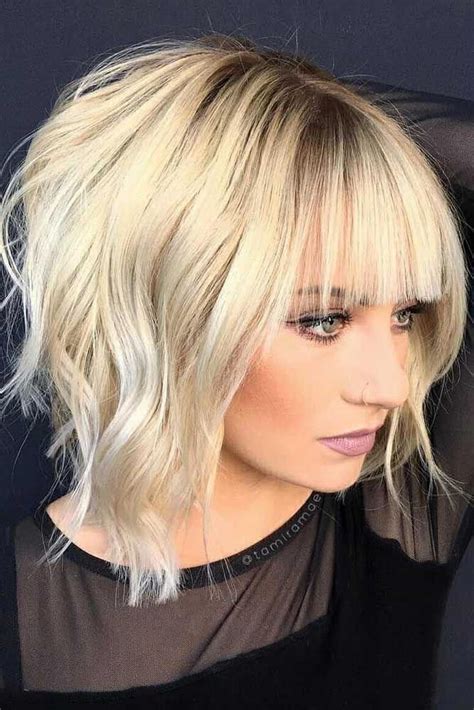 20 Flattering Side Bangs Hairstyles Trending In 2019 Style My Hairs Stacked Bob Haircut