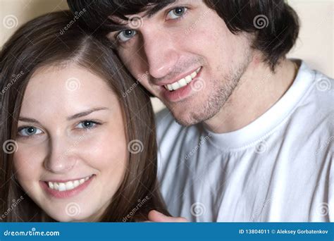 Beautiful Girl And Boy With Smile Stock Image Image 13804011
