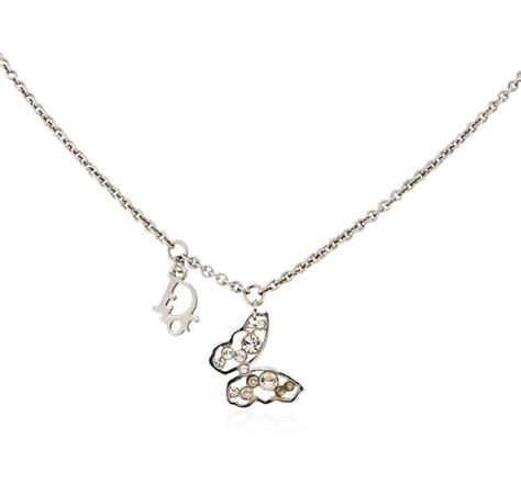 Authentic Christian Dior Butterfly Necklace