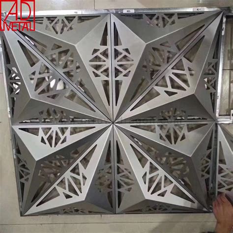 Laser Cutting Perforated Metal Sheet Aluminum 3d Wall Panel For Curtain