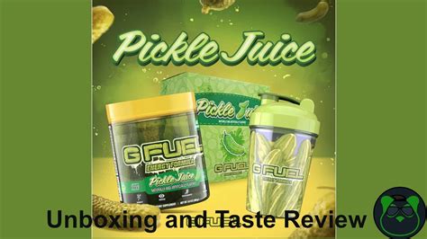 Gfuel Pickle Juice Taste Test Review Youtube