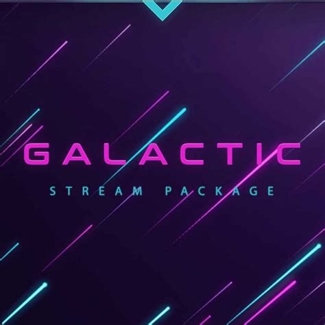 Galactic Twitch Overlay Package Fully Animated Hexeum