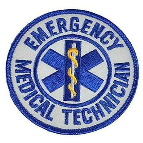 Emergency Medical Technician Emt Patch First 1st Responder Rescue