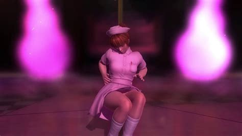 Dead Or Alive 5 Kasumi Sexy Pole Dance In A Nurse Costume Youtube