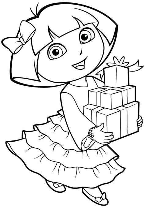 printable dora coloring pages coloringpage one