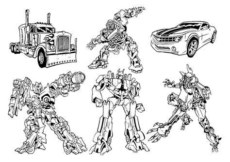 Dibujos De Transformers 5 Para Colorear Para Colorear Pintar E