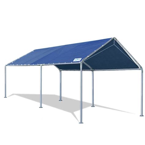 Quictent 10x20ft Heavy Duty Carport With Steel Cables Blue