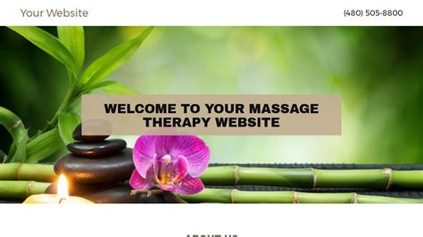 Massage Therapy Website Templates Godaddy