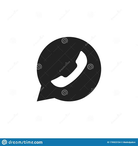 Flat Black Illustration On White Backdrop Cell Phone