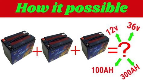12 Volt Batteries Series And Parallel Connection Three