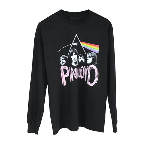 Pink Floyd Pink Logo Dark Side Faces T Shirt