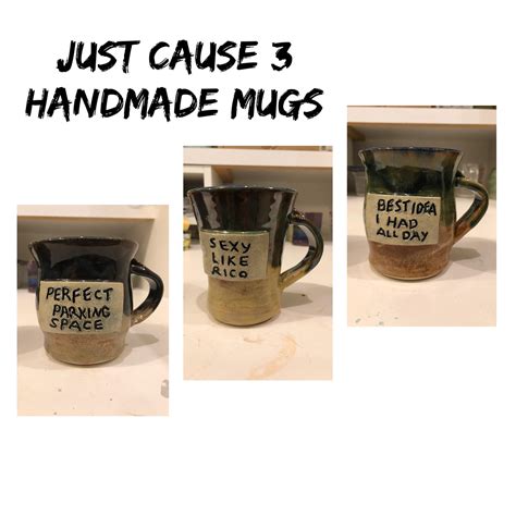 Finally Finished My Just Cause Mugs 1st Attempt The Glazing Didnt