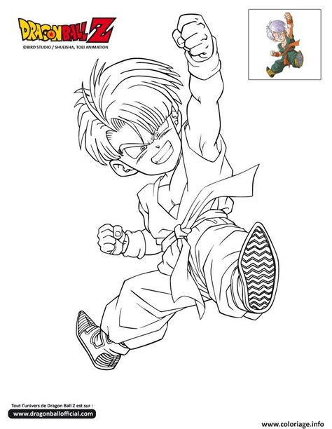 Coloriage Dbz Trunks Enfant Dragon Ball Z Officiel Dessin Dragon Ball Z