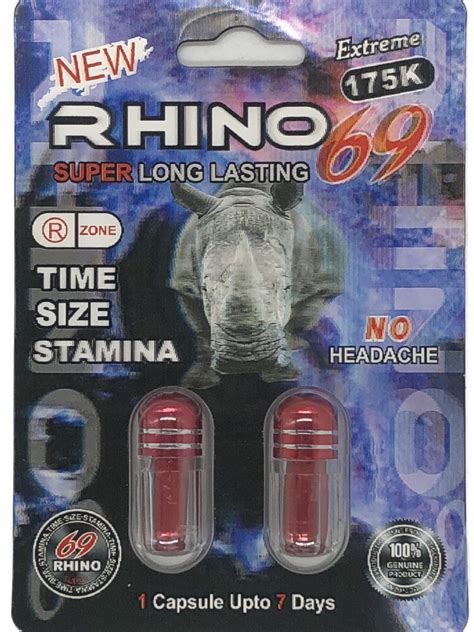 Rhino 69 9000 Extreme Male Sexual Enhancement Pill Rhino Platinum