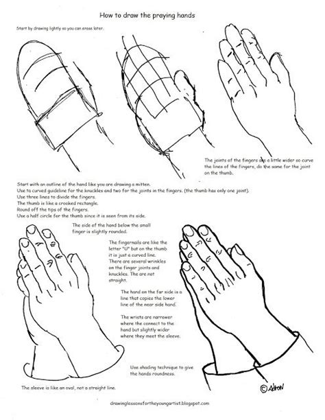Our hands are extremely expressive and can form endless amounts of gestures. How to Draw Worksheets for The Young Artist: Printable How ...