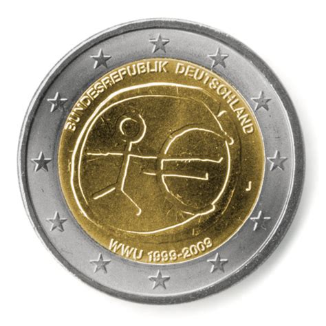 Habe Eine 2 Euro Münze Mit Einem Strichmännchen Drauf