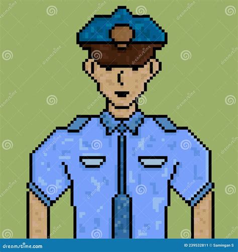 Pixel Art Police Car Side View Vector Illustration 271959037