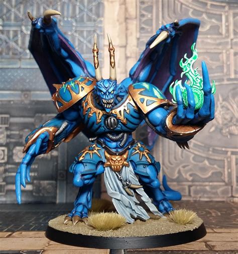 Daemon Prince for my Thousand Sons finally painted up : ThousandSons