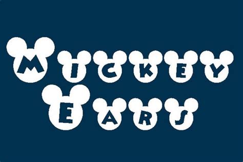 Mickey Ears Font Free Download