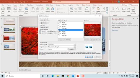 How To Create A Photo Album In Power Point Office 365 Youtube