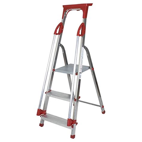 Abbey Aluminium Safety Platform Step Ladder With Handrail And Tool Tray 3