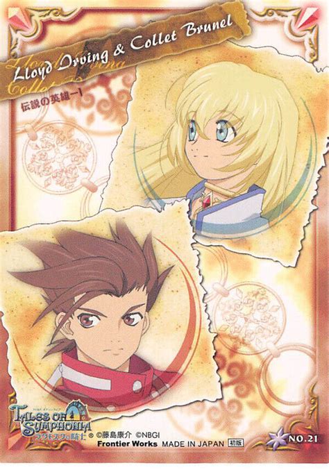 Tales Of Symphonia 2 Trading Card Frontier Works No21 Lloyd Irving X Colette Ebay