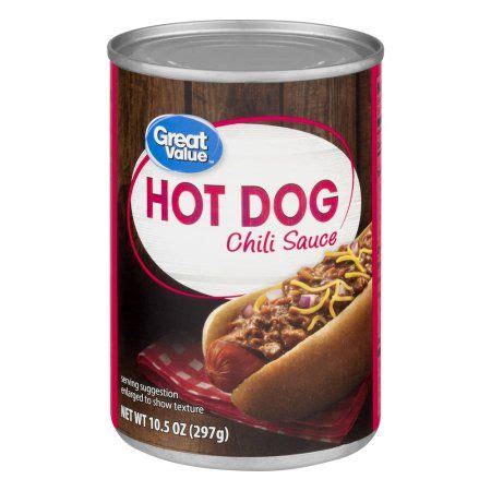 No commercial dog foods are low sodium, only prescription food is low enough in sodium to meet the criteria for a dog with a cardiac condition. Great Value Hot Dog Chili Sauce, 10.5 Oz (Pack of 6) | Hot ...
