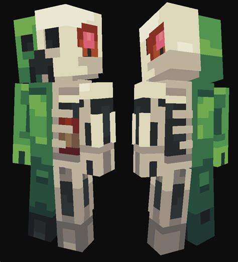 Creeper Anatomy Minecraft Skin