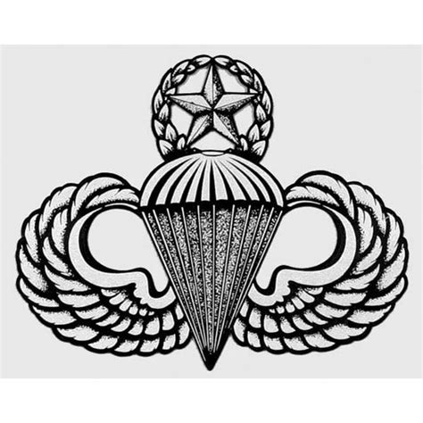 Us Army Airborne Master Parachute Wingsjump Master Sticker