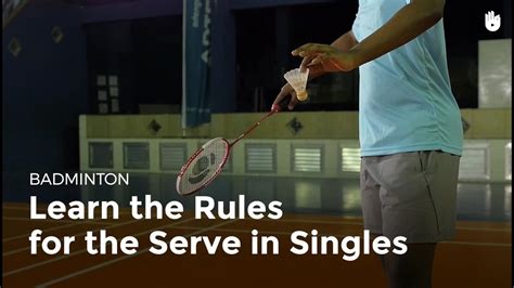 Singles tennis is played during the second fall season. Serve: Singles Rules | Badminton - YouTube