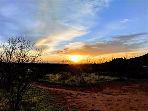 Texas Sunrise From Caprock Canyons State Park Rtexas