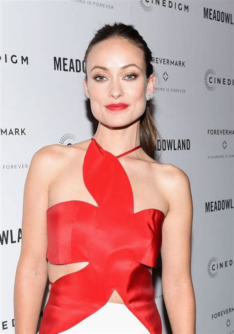 Olivia Wilde Red Lipstick Makeup Bright Red Lipstick Red Formal Dress