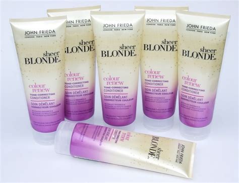 6 X 250ml John Frieda Sheer Blonde Colour Renew Tone Correcting Hair Conditioner Ebay