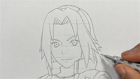 How To Draw Sakura Haruno Easy Naruto Shippuden Youtube