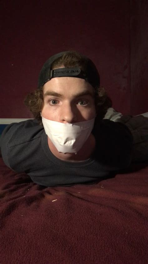 duct tape gag duct tape mouth if we can get 1k like and reblog in one week i will get fully