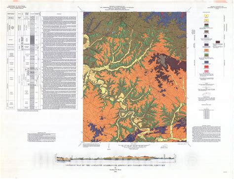 Map Geologic Map Of The Lancaster Quadrangle Lincoln And Garrard