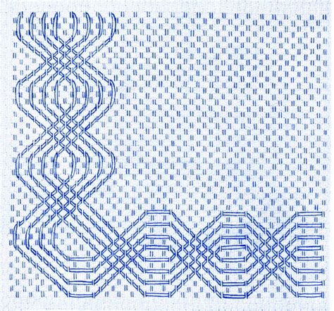 Huck Weaving Border Pattern 1 Swedish Weaving Patterns