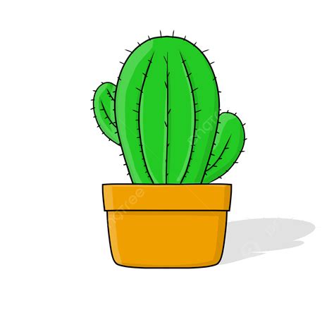 Cartoon Cactus Clipart Vector Cartoon Cactus Illustration Cartoon