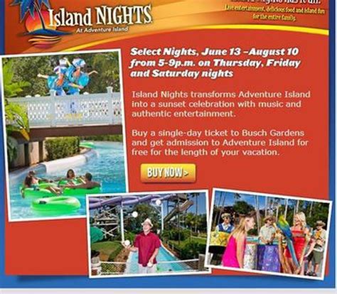 Seaworld orlando, aquatica orlando, busch gardens tampa bay and adventure island. Busch Gardens BOGO free ticket offer - al.com