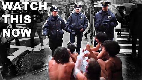 Police Stop A Bunch Of Half Naked Performance Artists YouTube