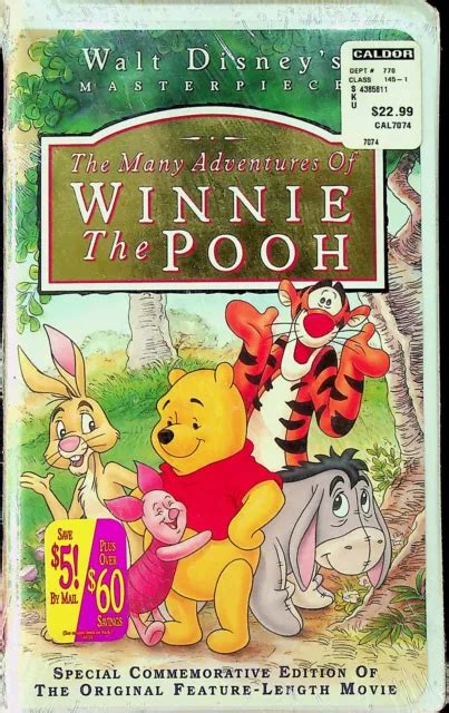 Many Adventures Of Winnie The Pooh Vhs Walt Disney Sealed Hot Sex Picture
