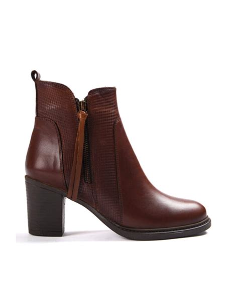 Sai Genuine Leather Brown Boots Jeyka Leather