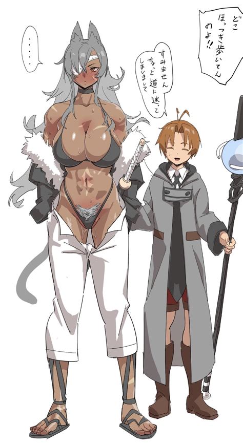 Ghislaine Dedoldia And Rudeus Greyrat Mushoku Tensei Drawn By Velzhe