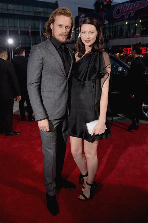 Caitriona Balfe And Sam Heughan At The 2015 Peoples Choice Awards Outlander 2014 Tv Series