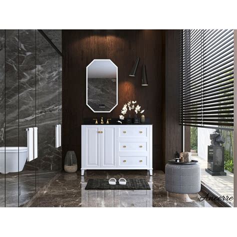 Ancerre Designs Hannah 48 In White Undermount Single Sink Bathroom