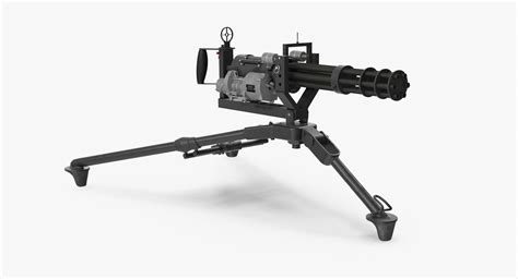 M134 Minigun Tripod Mounted 3d Model Turbosquid 1247180