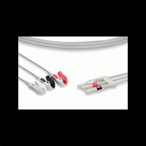 Compatible Din Style Ecg Leadwire With 3 Leads Pinchgrabber L3 90s0