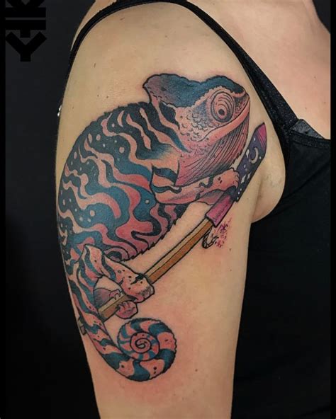 60 Colorful Chameleon Tattoo Ideas Designs That Will Make You Smile