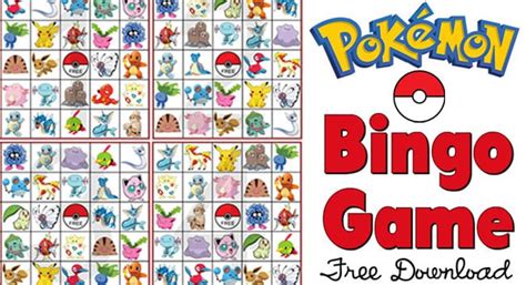 Pokemon cards are used by lovers of characters in pokemon to feel closer to the idol. Pokemon Bingo Game Free Printable Download