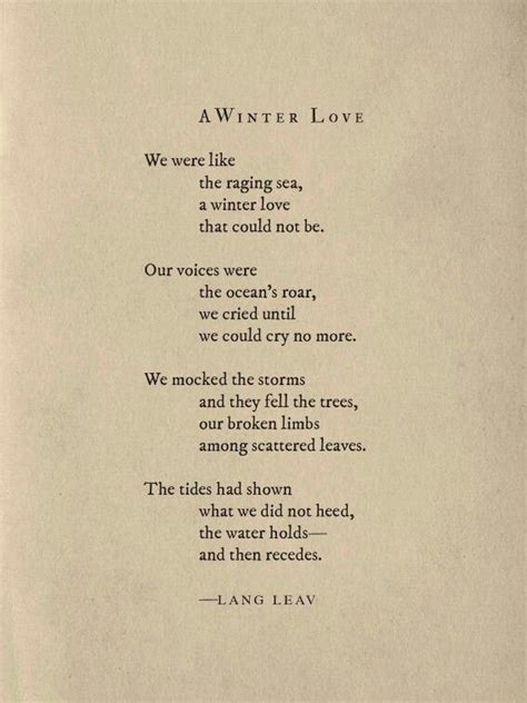 A Winter Love Best Short Quotes Short Poems Best Quotes Poem Quotes